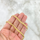 Cadena Serpiente 10gr / 50cm / 4mm Oro Amarillo +3 *