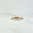 Anillo Solitario Churumbela 1.55gr / T7 / Circones Blancos Oro Amarillo