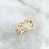 Anillo Olas Filigrana 1.55gr / T6 3/4 / Oro Amarillo