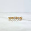 Anillo Corazones 1.6gr / T6 / Circones Blancos Oro Amarillo