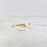 Anillo Tiara en V 0.85gr / T5 / Oro Amarillo