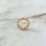 Anillo Cubano 6.35gr / T10 1/4 / Oro Rosa ©