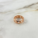 Anillo Cubano 5gr / T6 1/4 / Oro Rosa ©