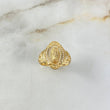 Anillo Virgen Guadalupe 3.45gr / T6 / Circones Blancos Oro Amarillo ©