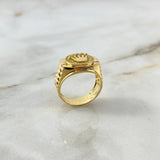 Anillo Correa Corona RX 7.75gr / T10 1/2 / Circones Blancos Oro Amarillo ©