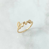 Anillo Love 1.6gr / T7 / Oro Amarillo ©