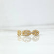 Anillo GC 1.8gr / T6 3/4 / Circones Blancos Oro Amarillo ©