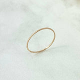 Anillo Aro Rayado 0.35gr / T6 3/4 / Oro Amarillo ©