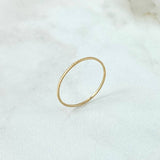 Anillo Aro Rayado 0.35gr / T5 1/4 / Oro Amarillo ©