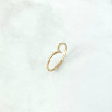 Anillo Tiara en V 1gr / T7 1/4 / Oro Amarillo *