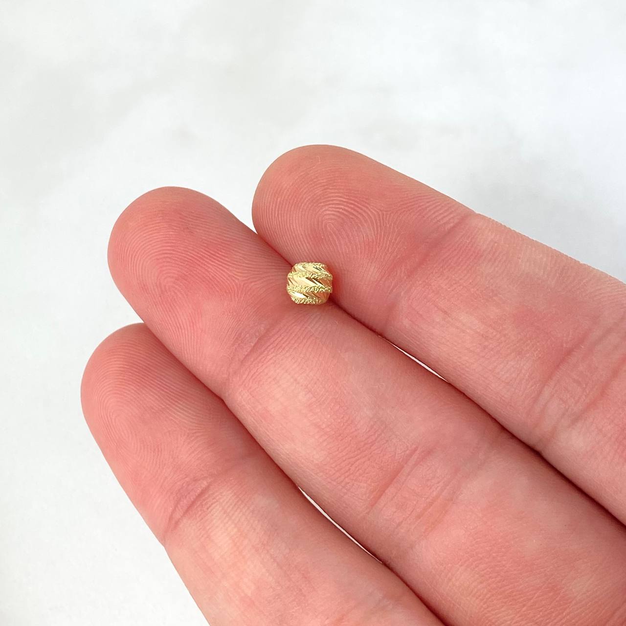 Herraje Bola Diamantada 0.25gr / 5mm Satinada Oro Amarillo