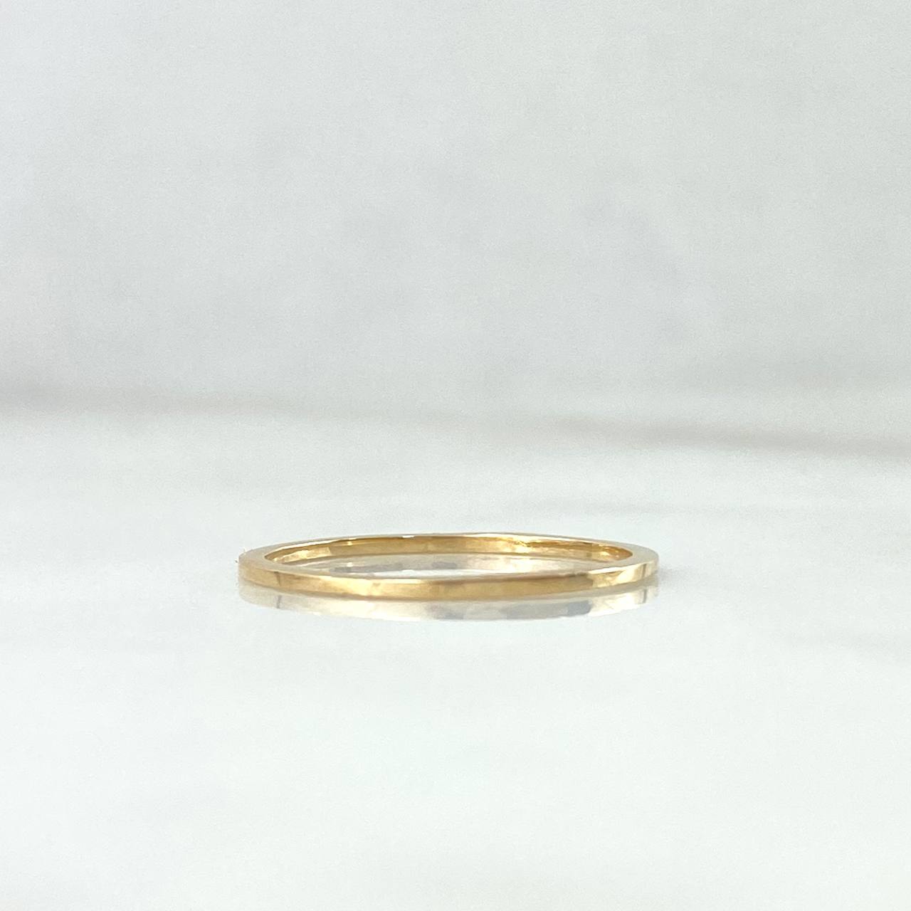 Anillo Halo Liso 0.95gr / T7 1/2 / Oro Amarillo *