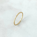 Anillo Halo Liso 0.95gr / T7 1/2 / Oro Amarillo *