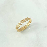 Anillo Cubano 1.85gr / T 6/1/2 / Oro Amarillo