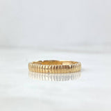 Anillo Carril Rallado 1.95gr / T6 3/4 / Oro Amarillo *