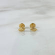 Topos Hoja 0.5gr / 6mm Silueta Oro Amarillo 18K