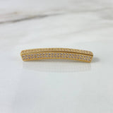 Herraje Barra 5.45gr / 3.8cm / Circones Blancos Oro Amarillo ©