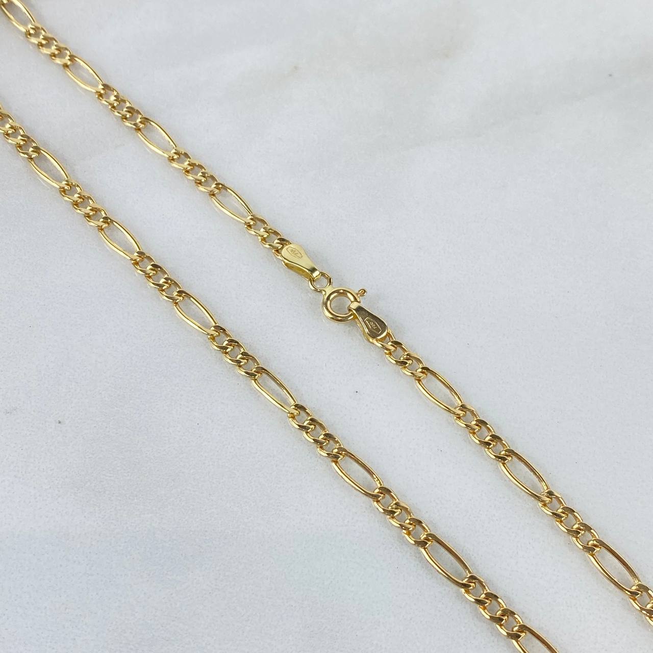 Cadena Fígaro 6.45gr / 60cm / 3.2mm Oro Amarillo +0 18K