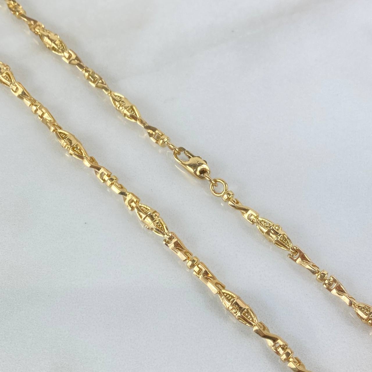 Cadena Dubai 34.5gr / 60cm / 4.3mm Oro Amarillo ©