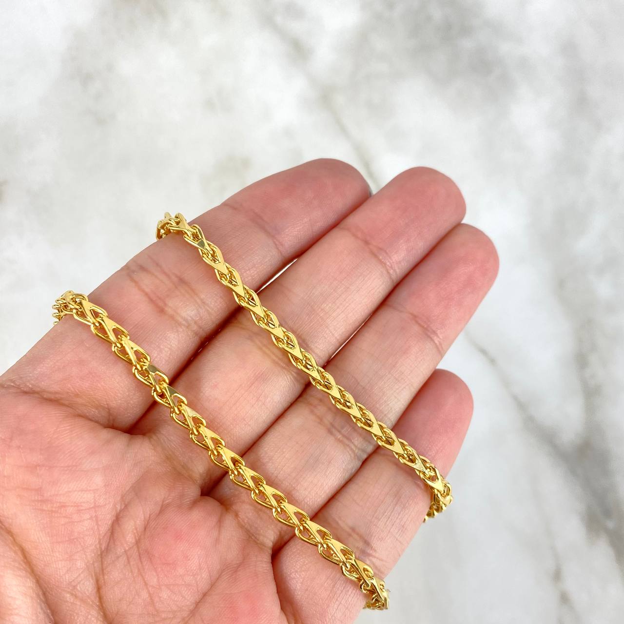 Cadena Franco 12.65gr / 60cm / 3mm Oro Amarillo +4