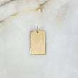 Dije Placa Rectangular 2.7gr / 3.2cm / 2.6mm*1.6mm Oro Amarillo