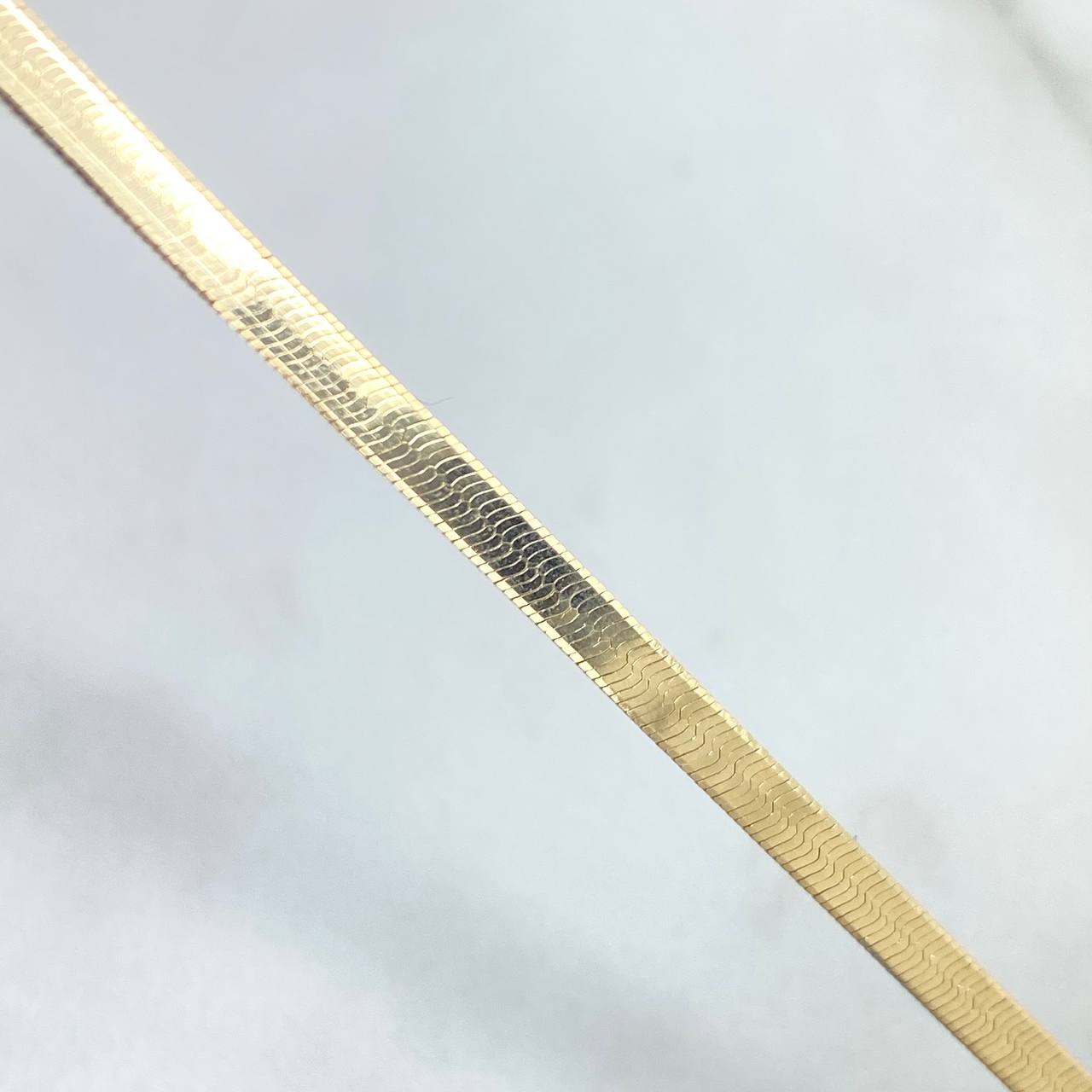 Cadena Espejo 5.95gr / 45cm / 3mm Oro Amarillo +3