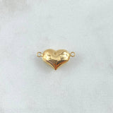 Herraje Corazón 0.8gr / 1.9cm / Troquelado Oro Amarillo 18K *