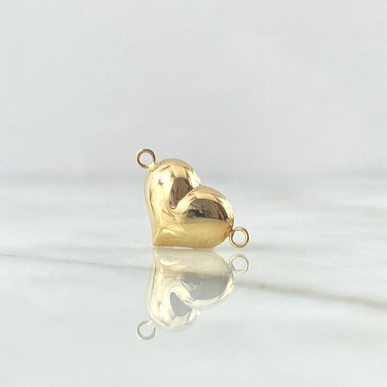 Herraje Corazón 0.8gr / 1.9cm / Troquelado Oro Amarillo 18K *