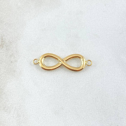 Herraje Infinito 0.7gr / 2.5cm / Liso Oro Amarillo 18K *