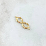 Herraje Infinito 0.7gr / 2.5cm / Liso Oro Amarillo 18K *