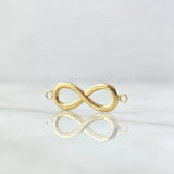 Herraje Infinito 0.7gr / 2.5cm / Liso Oro Amarillo 18K *