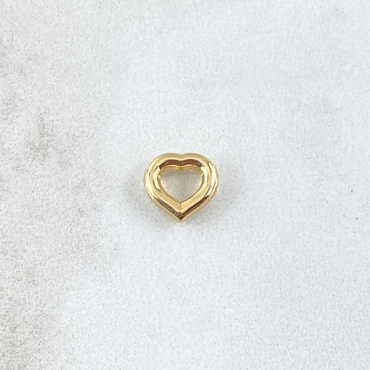 Herraje Silueta Corazón 0.3gr / 8.4mm Oro Amarillo 18K *