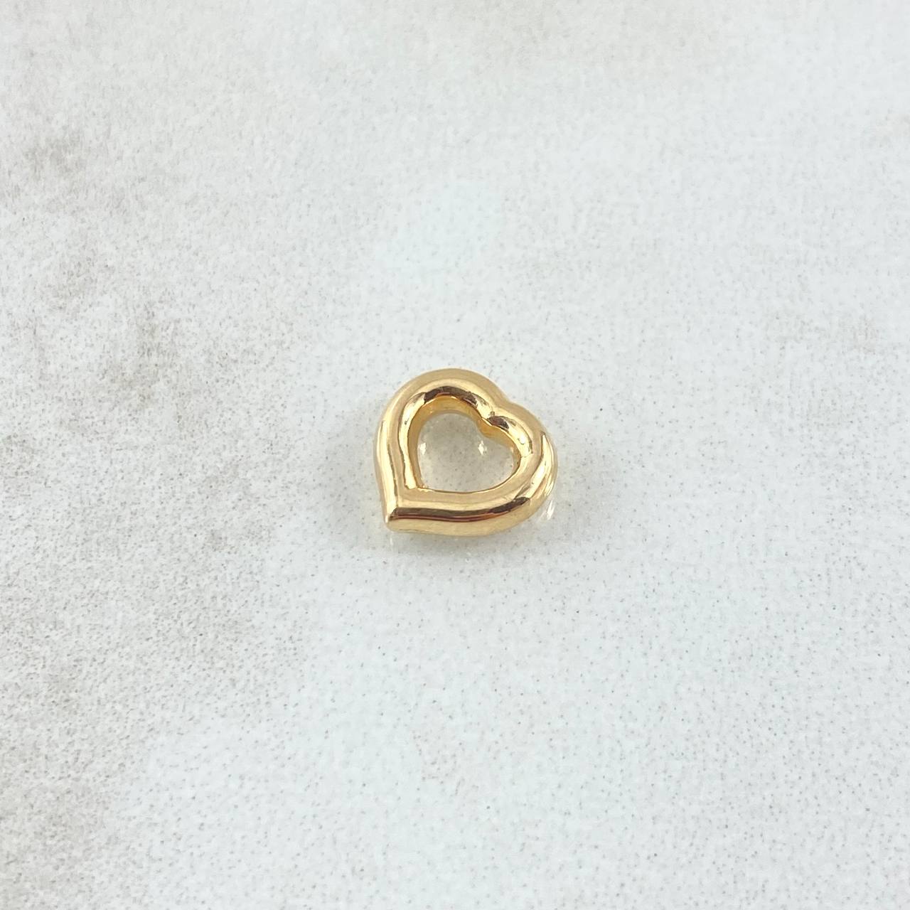 Herraje Silueta Corazón 0.3gr / 8.4mm Oro Amarillo 18K *