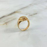 Anillo Octagonal 5.4gr / T9 1/4 / Circones Blancos Oro Amarillo ©