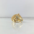 Anillo Caballo 5.1gr / T9 3/4 / Circones Verdes Dos Oros Amarillo Blanco