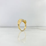 Anillo Caballo 4.15gr / T9 1/4 / Cricones Azules Dos Oros Amarillo Blanco