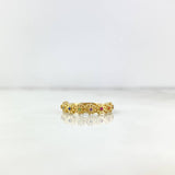 Anillo Flores 2.15gr / T5 / Circones de Colores Oro Amarillo