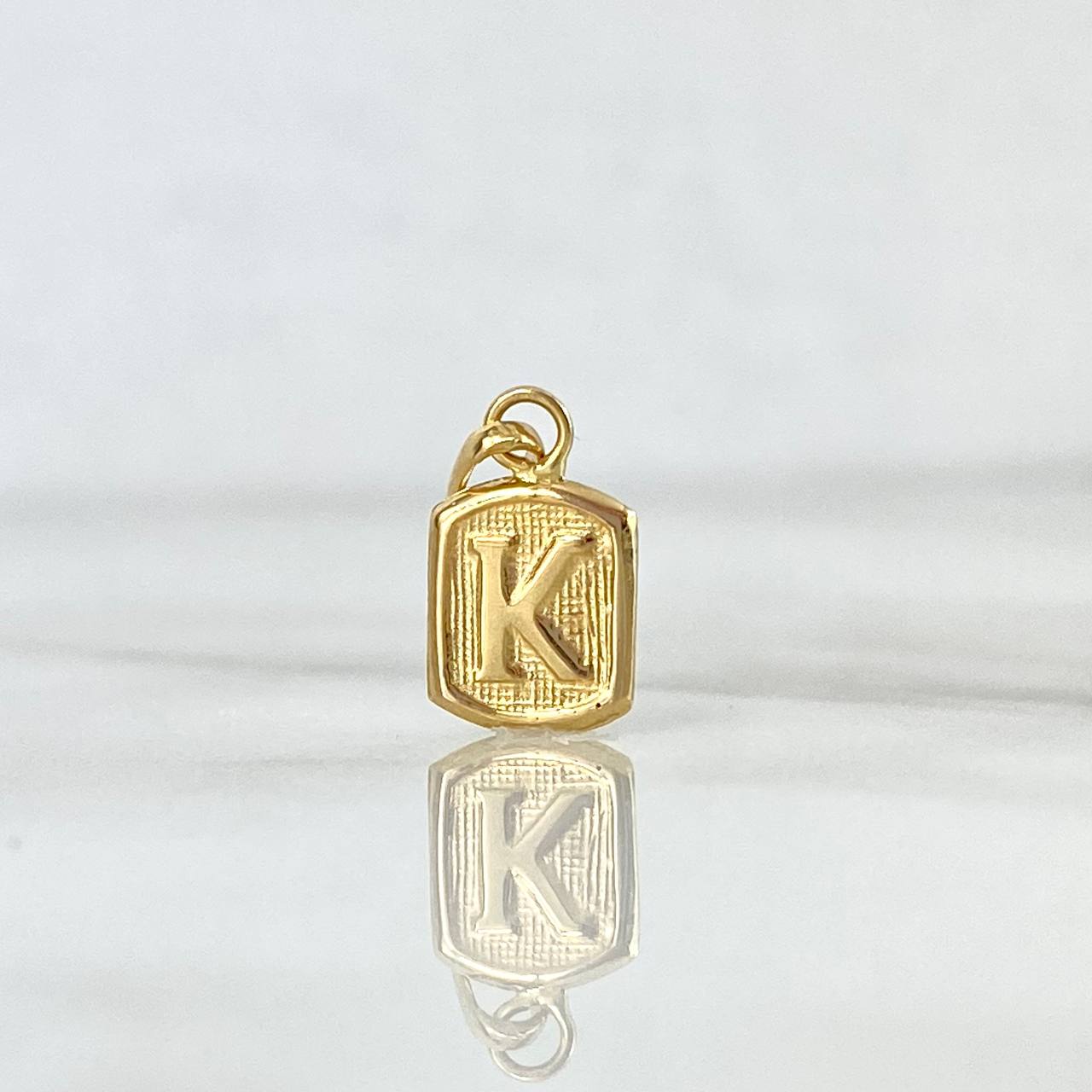 Dije Marco Letra K 0.35gr / 1.5cm Oro Amarillo