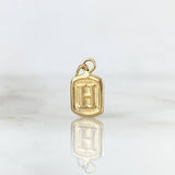 Dije Marco Letra H 0.35gr / 1.5cm Oro Amarillo