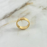 Anillo Argolla 6.1gr / T9 1/2 / Rayada Oro Amarillo *