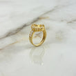 Anillo Virgen Milagrosa 4.55gr / T5 3/4 / Circones Blancos Oro Amarillo ©