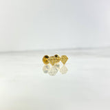 Topos Diamante 0.85gr / Circones Blancos Oro Amarillo ©