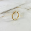 Anillo Infinitos 2.45gr / T7 3/4 / Circones Blancos Oro Amarillo