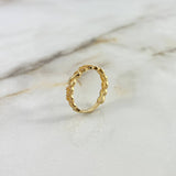 Anillo Infinitos 2.25gr / T6 1/4 / Circones Blancos Oro Amarillo