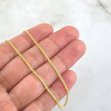 Cadena China 3.15gr / 60cm / 1.4mm Oro Amarillo +0 18K