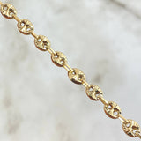 Pulso GC 4.6gr / 22cm / 4.8mm Diamantado Oro Amarillo 18K ©