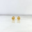 Topos Corazón Bordado 0.6gr / 5mm Silueta Oro Amarillo 18K