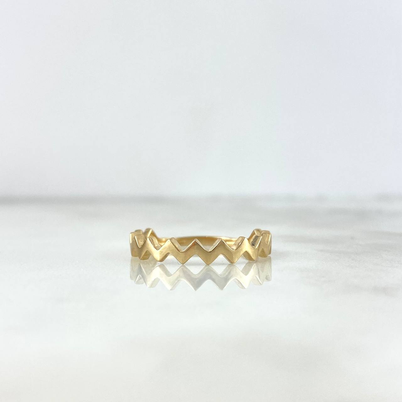 Anillo Zig-Zag 1.65gr / T7 1/4 / Oro Amarillo *