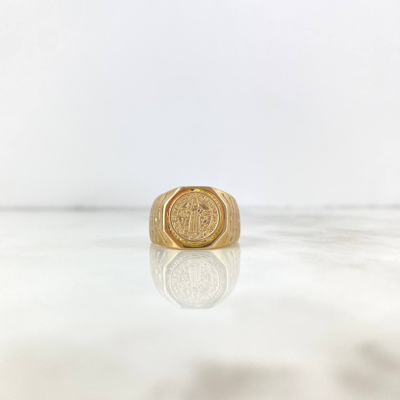 Anillo San Benito 6.05gr / T9 3/4 / Oro Amarillo *