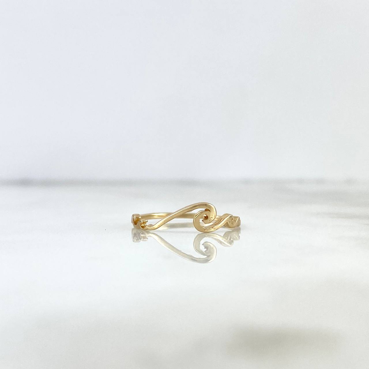 Anillo Olas 1gr / T5 1/2 / Oro Amarillo *